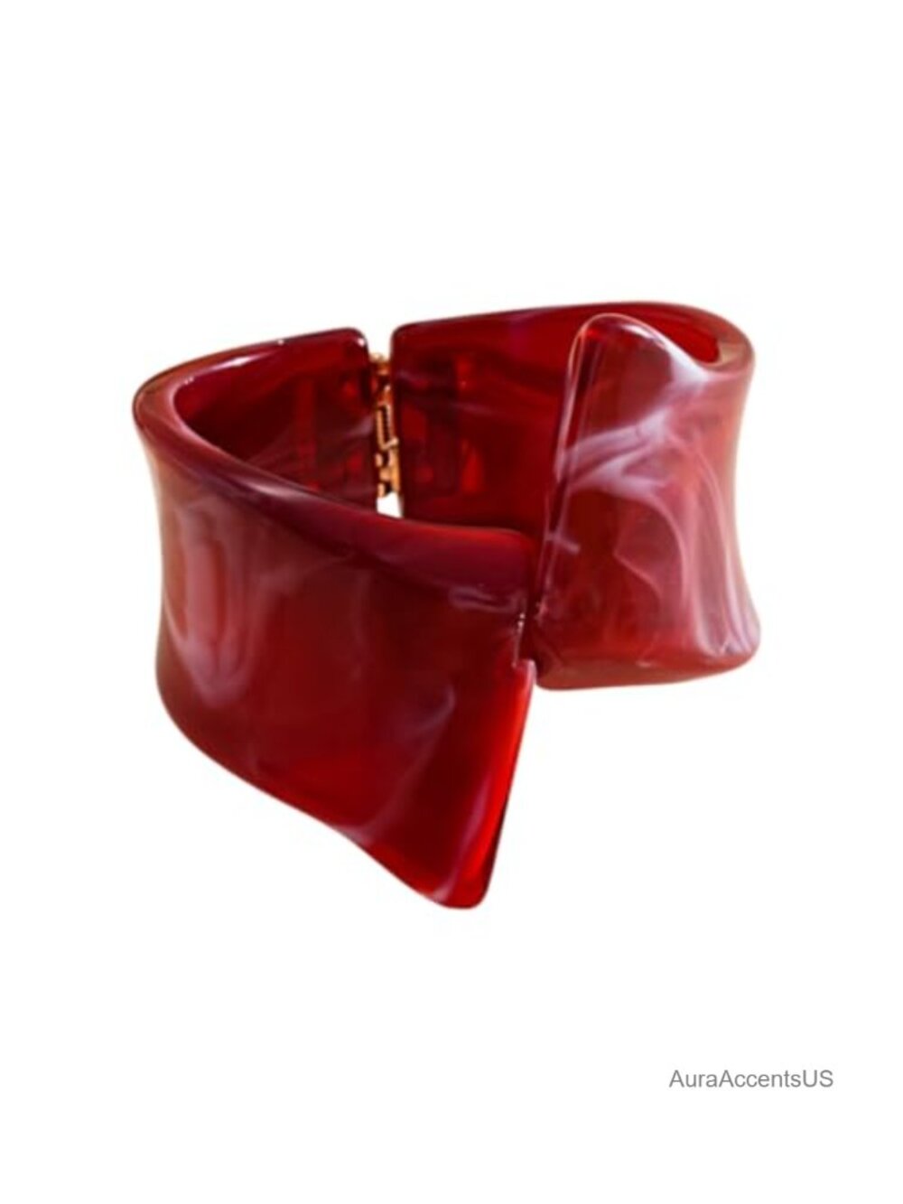 Chunky Resin Bangle Cuff Bracelet Wide Statement Acrylic Jewelry